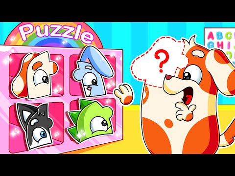 Where Is Doo Bee Hoo Doo's Eyes Puzzle? | Kids Cartoon | Pup City Mystery | Hoo Doo Super Pup