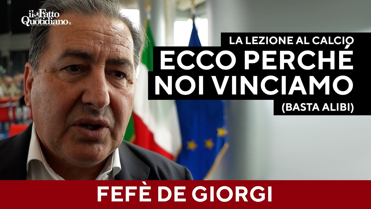 Volley vs Calcio, De Giorgi: "Ecco perché vinciamo. Abbiamo il coraggio di programmare il futuro"
