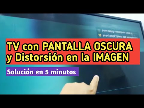 TV DARK SCREEN and IMAGE DISTORTION Solution in 5 minutes