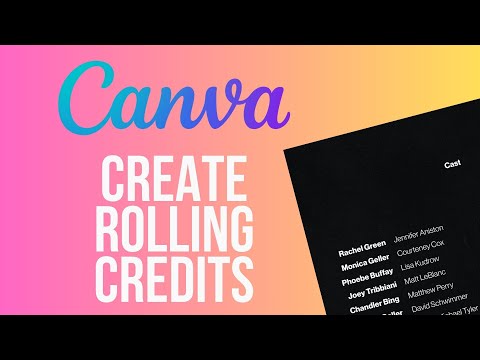 How to create Rolling Credits with Canva | Full Tutorial (2025)