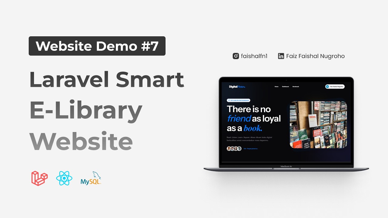 Smart E-Library Website with Laravel & MySQL