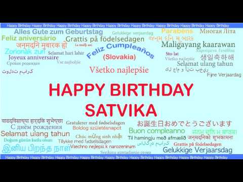 Satvika   Languages Idiomas - Happy Birthday