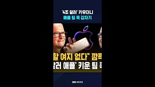 '4조 달러' 키우더니..애플 팀 쿡 갑자기 #shorts