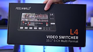 FEELWORLD L4: 5 Channel HDMI/SDI Switcher with 10.1