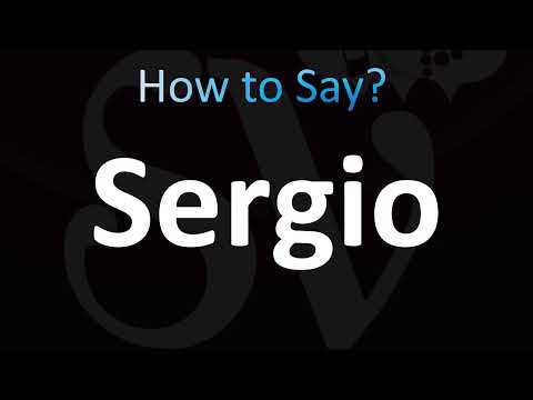 How to Pronounce Sergio (CORRECTLY!)