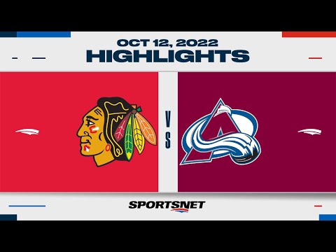 NHL Highlights | Blackhawks vs. Avalanche - October 12, 2022