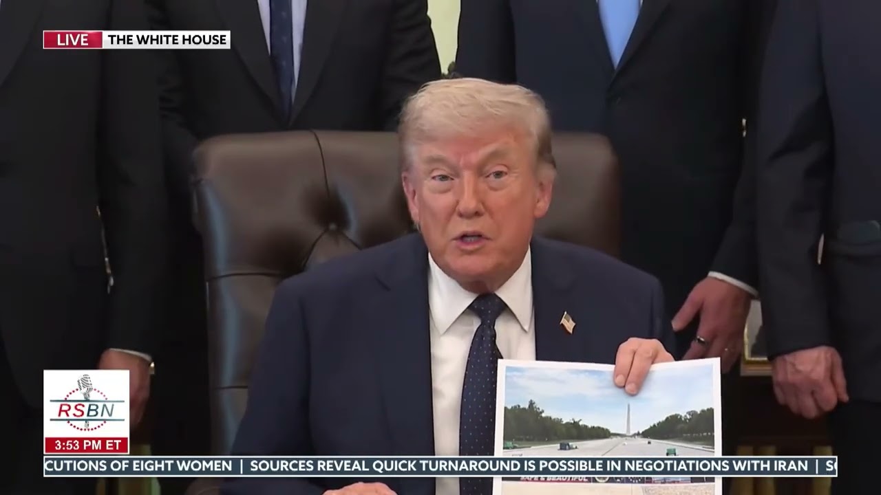 WATCH: President Trump Announces Major Lincoln Memorial Reflecting Pool Refurbishment - 04/23/26