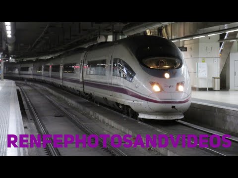 Renfe AVE | serie 103 con un AVE desde  Madrid hacia Figueres, saliendo de Barcelona Sants