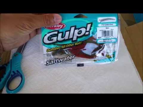 surf fishing tips - drying gulp sandworms bait