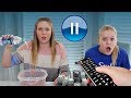Pause Slime Challenge | Sis vs Sis | Taylor and Vanessa Pause Slime Challenge | Sis vs Sis | Taylor and Vanessa