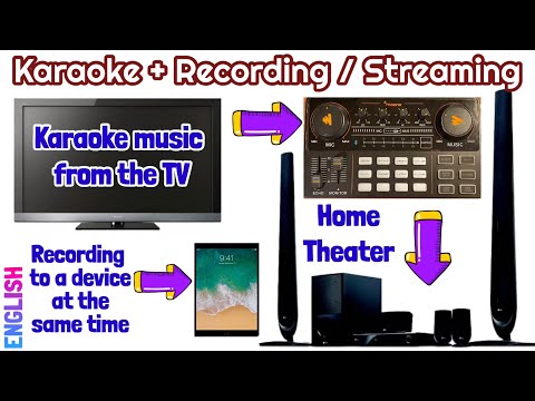 Maonocaster Lite To DVD Home Theater connected to a TV for Karaoke Set Up + Recording/Streaming