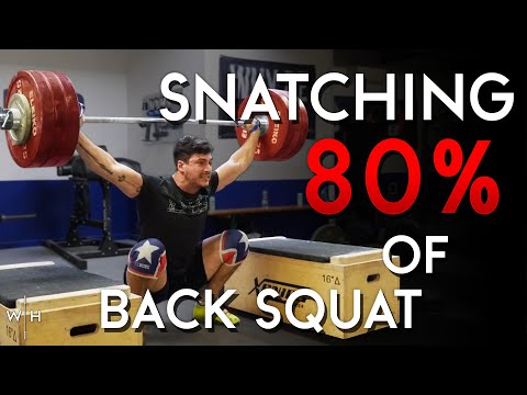 Redon Manushi 185kg snatch at 96kg | *192kg close miss*