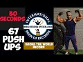 30 Second maximum push ups world record / maximum push ups in 30 seconds world record