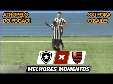 Freguesia até na base! Botafogo 3 x 1 Flamengo | Gols e Melhores Momentos | Carioca Sub-20 2025
