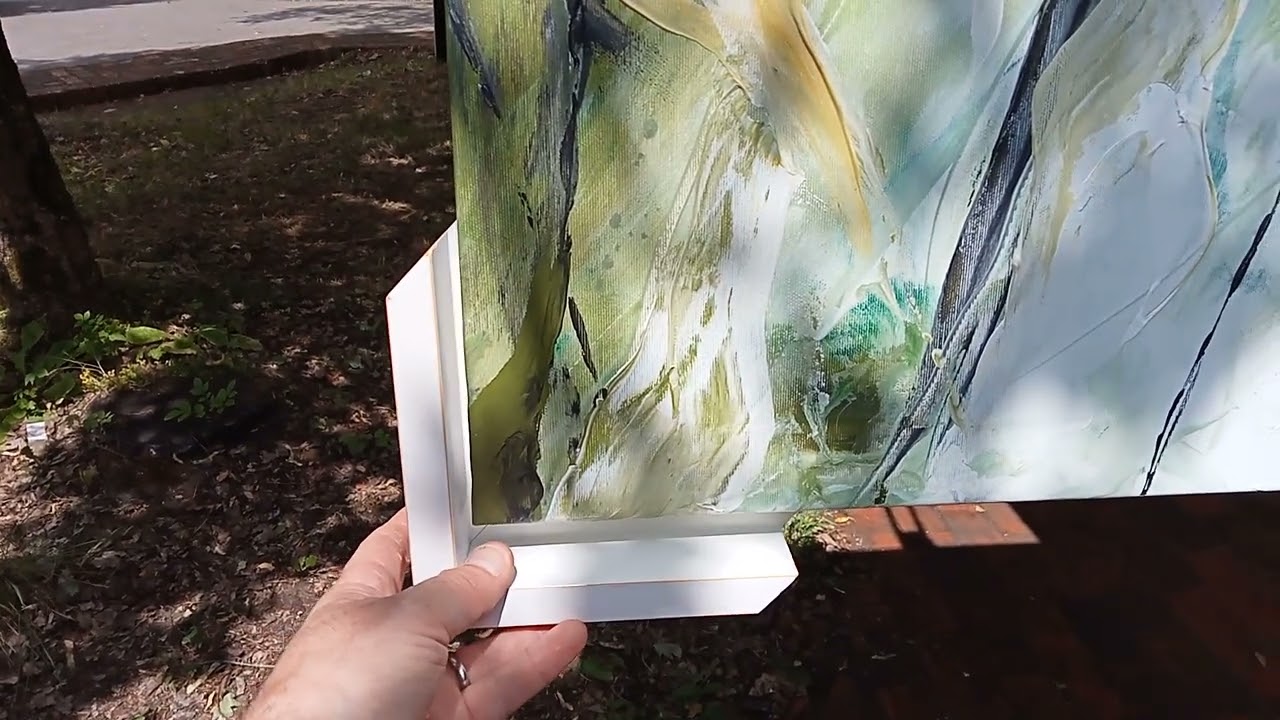 How we frame a stretched canvas