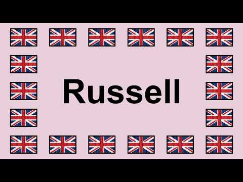 Pronounce RUSSELL in English 🇬🇧