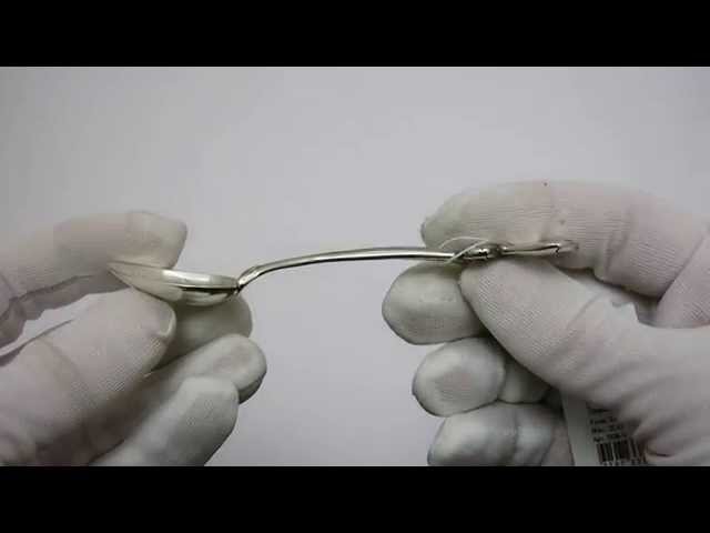 Серебряная ложка для ребёнка "Слоник" л13 Видеообзор