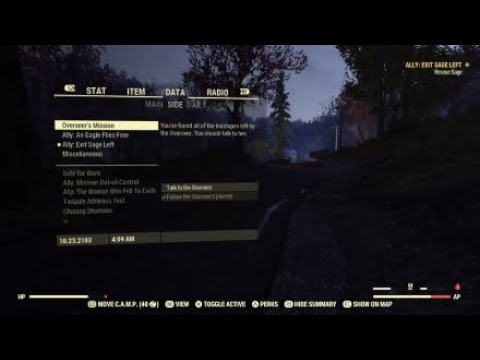 Fallout 76 - Ally : Exit Sage Left - Beckett quest line gameplay part 3