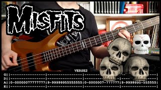 MISFITS - Skulls 💀 (bass cover w/ Tabs)