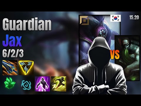Guardian Top Jax vs Urgot lol KR solo rank Full Game 15.20 | 가디언 잭스 vs 우르곳