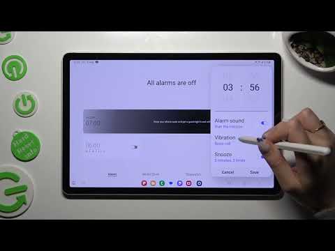 How to Set Up Alarm Clock on Samsung Galaxy Tab S9 / Enable & Customize Alarm Clock