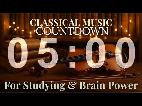 5 MINUTE TIMER WITH CLASSICAL MUSIC FOR STUDYING | VIVALDI