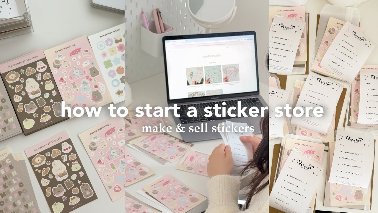 How to start an online sticker store in 2025 | how I made my business website, make & sell stickers
