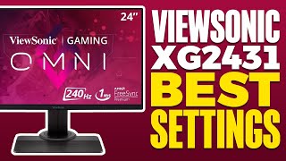 Viewsonic xg2431 Best Setting