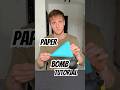 I Tested Paper Bomb Loud Origami DIY Origami DIY Paper Papercraft Hack Hacks Trick