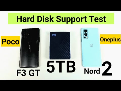 Poco F3 GT vs Oneplus Nord 2 5TB hard disk support test working or not 🔥🔥🔥