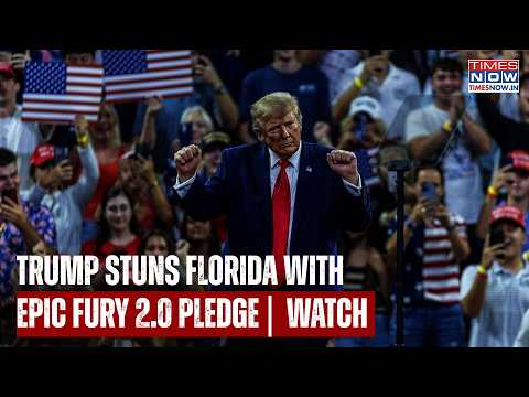 Trump’s Epic Fury Re-Run Pledge Leaves Florida Crowd In Shock | Watch Unmissable Reaction