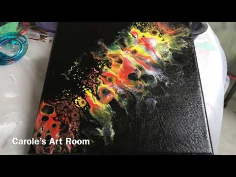 (352) Dutch Pour Technique , Acrylic Fluid Painting