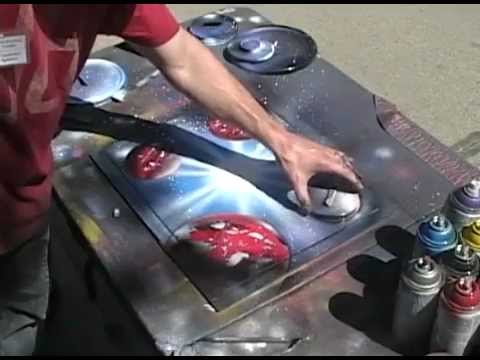 Spray Paint Art live painting #8 of 8 (Galaxy)