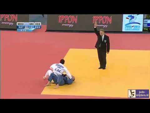 Judo 2013 European Championships Budapest: Moustopoulos (GRE) - Rothberg (EST) [-73kg]