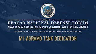 Reagan National Defense Forum 2021 - M1 Abrams Tank Dedication