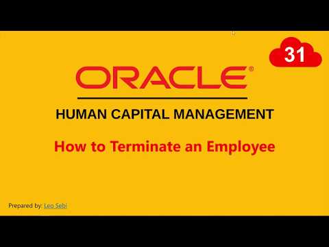 How to Terminate an Employee in Oracle Fusion