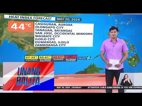 Weather update as of 7:20 AM (May 20, 2024) Unang Balita