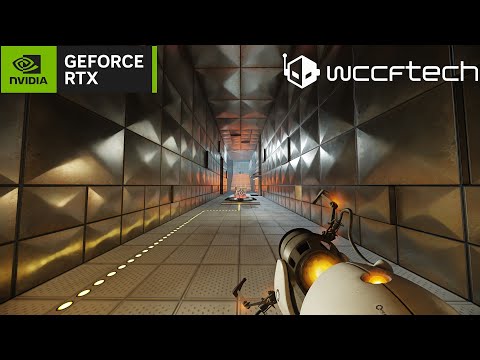 ⚡WccftechTV показал, как работает Portal RTX на ПК с GeForce RTX 4090 — 10 минут геймплея обновленной Portal с трассировкой лучей | Видеоигры | Новости | Клуб DNS