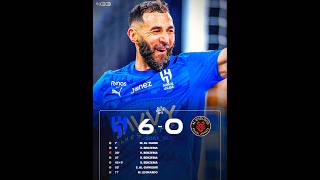 Benzema's Hat-trick 🤩 #benzema #alnassr #alhilal #saudiproleague #goal #realmadrid #ucl #edit