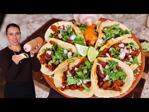 ¡Sin Marinar! Haz Tacos de Bistec Enchilado Llenos de Sabor 😱