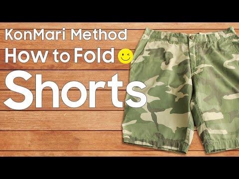 KonMari Method How to fold Shorts  -English edition-