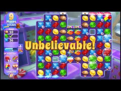 Wonka's World of Candy Level 552 - NO BOOSTERS + FULL STORY 🍫 | SKILLGAMING ✔️