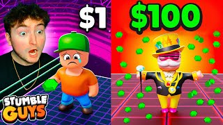 $1 vs $100 Skin in Stumble Guys!