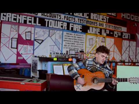 Josh Okeefe at The Wall Of Truth - Grenfell Tower Fire