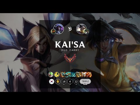 Kai'Sa ADC vs Nilah - KR Grandmaster Patch 12.18