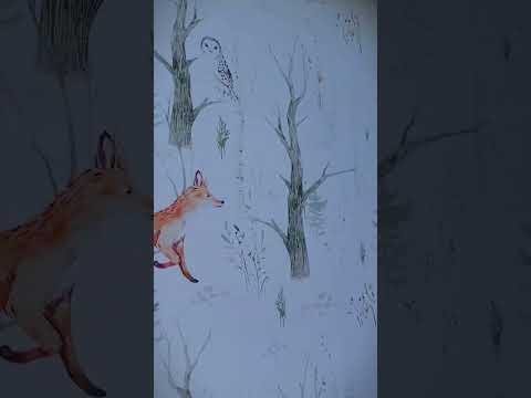 Миниатюра изображения товара Рулонная штора Franc Gardiner Print Лесные друзья лисы, день 40х160 / 9403217833
