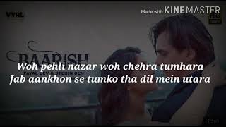 Download lagu Baarish( Lyrics Video) By Stebin Ben/ Payal Dev/ Rishta Kehlata/ Mohsin Khan /shivangi Joshi mp3