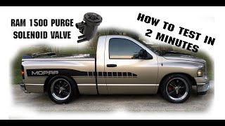 Dodge Ram Purge Valve Solenoid p0456 p0440 p0441 p0453