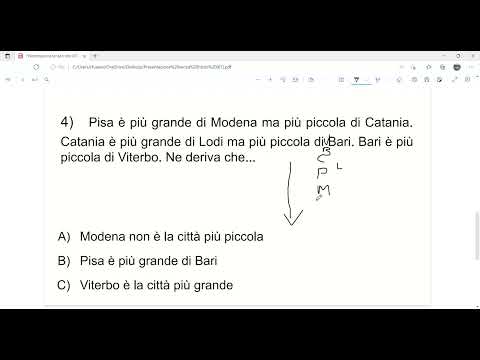 Ragionamento verbale - quiz di logica per vari tipi di concorsi