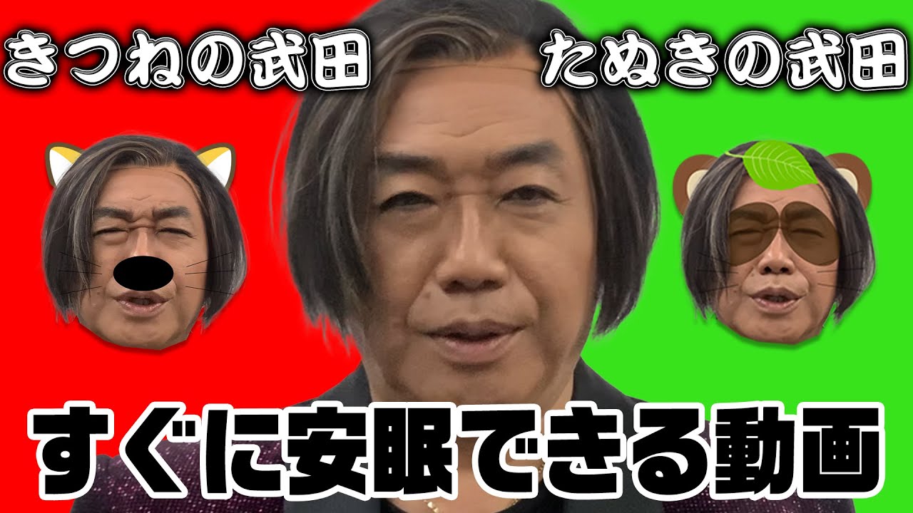 武田鉄矢がキツネを数えてアナタを深い睡眠へと誘う動画。A good night's sleep.